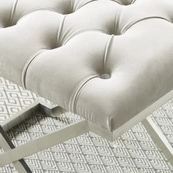 Aldo Single Bench - Ivory 11 Aldo Single Bench - Ivory -Chic Furniture Shop 401 103IV 4