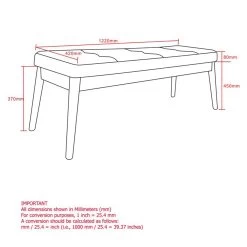 Leanne Bench In Vintage Mustard 9 Leanne Bench In Vintage Mustard -Chic Furniture Shop 401 553MUS LD