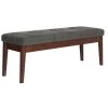 Leanne Bench In Vintage Charcoal -Chic Furniture Shop 401 570CH
