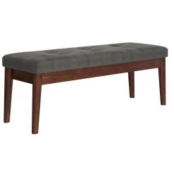 Leanne Bench In Vintage Charcoal