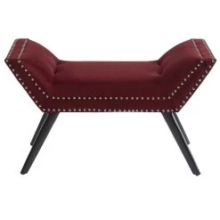 Lana Bench - Burgundy -Chic Furniture Shop 401 950BRY 2