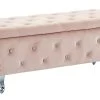 Monique Rectangular Storage Ottoman - Pink -Chic Furniture Shop 402 130BSH 3