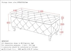 Monique Rectangular Storage Ottoman - Pink -Chic Furniture Shop 402 130BSH LD