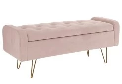 Sabel Pink Storage Ottoman