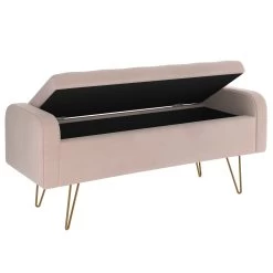 Sabel Pink Storage Ottoman -Chic Furniture Shop 402 549BSH GL 2