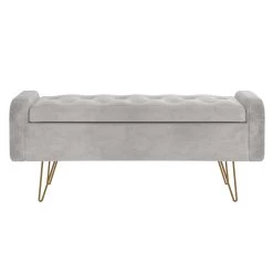 Sabel Grey Storage Ottoman 13 Sabel Grey Storage Ottoman -Chic Furniture Shop 402 549GRY GL 4
