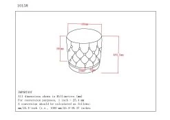 Delilah Round Swivel Ottoman - Grey 9 Delilah Round Swivel Ottoman - Grey -Chic Furniture Shop 402 609GY GL LD