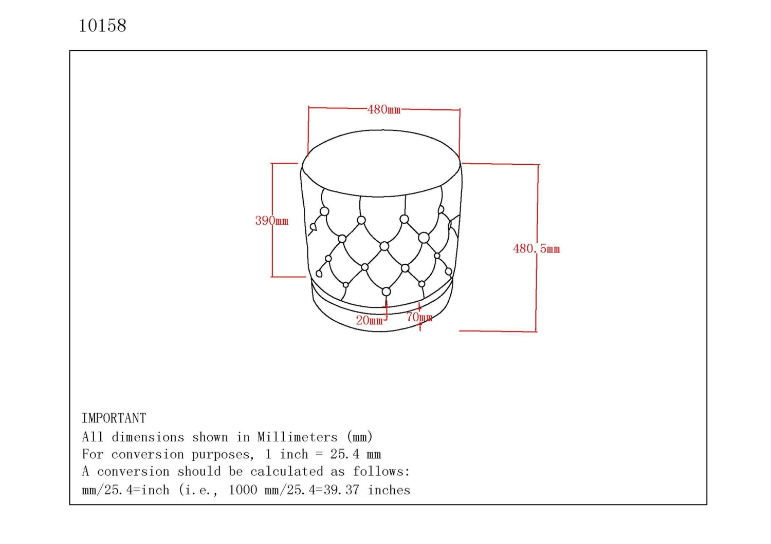 Delilah Round Swivel Ottoman - Grey 6 Delilah Round Swivel Ottoman - Grey - Image 4