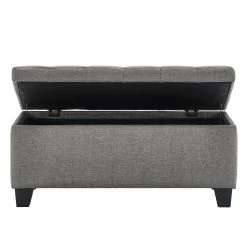 Melo Grey Storage Ottoman -Chic Furniture Shop 402 777GY