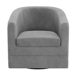Velci Swivel Accent Chair In Grey -Chic Furniture Shop 403 373GY 2 2