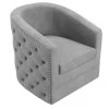 Velci Swivel Accent Chair In Grey -Chic Furniture Shop 403 373GY 7
