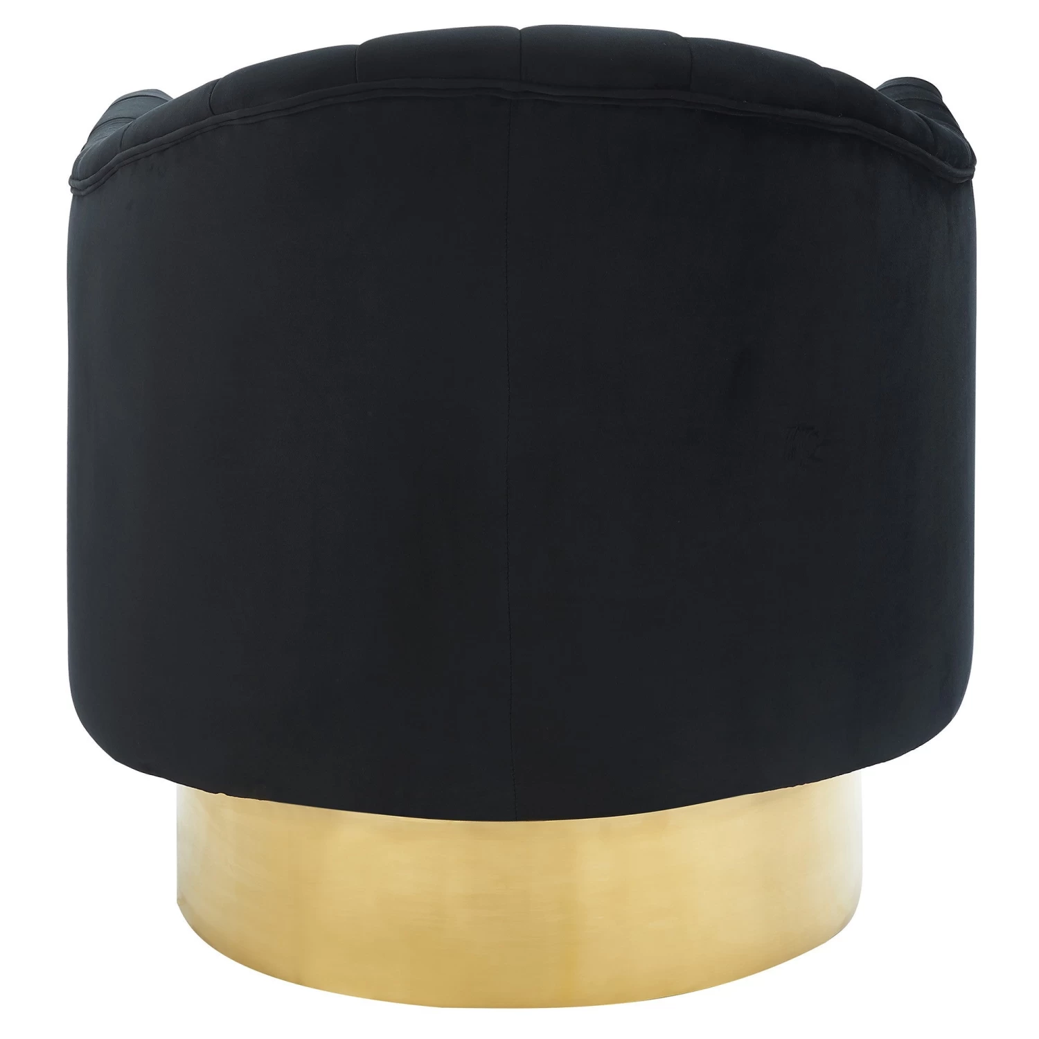 Cortina Swivel Accent Chair In Black/Gold 8 Cortina Swivel Accent Chair In Black/Gold - Image 6