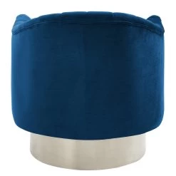 Cortina Swivel Accent Chair In Blue/Silver -Chic Furniture Shop 403 433BLU 2 2