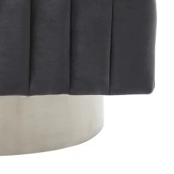 Cortina Swivel Accent Chair In Grey/Silver -Chic Furniture Shop 403 433GY 6 2