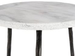 Kaii Low End Marble Table - White 9 Kaii Low End Marble Table - White -Chic Furniture Shop 42484 modale v END table KAII White End tables Mobital