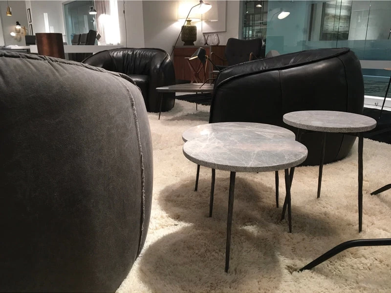 Kaii Tall End Marble Table - Grey 4 Kaii Tall End Marble Table - Grey - Image 2