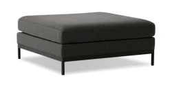 Jericho Charcoal Ottoman