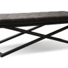 Crosstown Large Bench -Chic Furniture Shop 44991 modale v Bench CROSSTOWN Black Large Benches Mobital