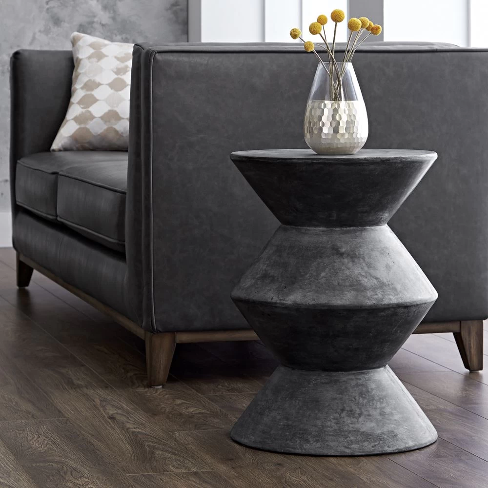 Union Sealed Concrete End Table - Black 4 Union Sealed Concrete End Table - Black - Image 2