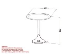 Matias Accent Table - Grey -Chic Furniture Shop 501 083GY BK LD