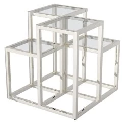 Casini Accent Table In Silver -Chic Furniture Shop 501 632CH