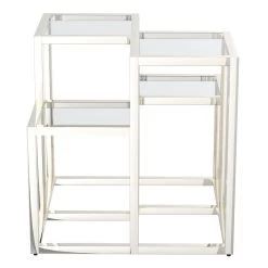 Casini Accent Table In Silver -Chic Furniture Shop 501 632CH 2