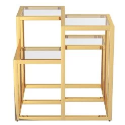 Casini Accent Table In Gold -Chic Furniture Shop 501 632GL 2