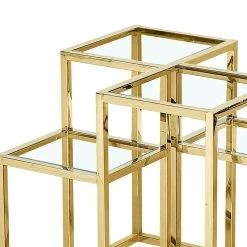 Casini Accent Table In Gold -Chic Furniture Shop 501 632GL 5