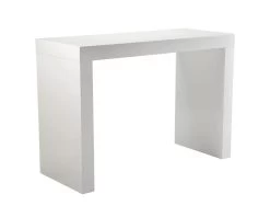 Faro White C-Shape Bar Table