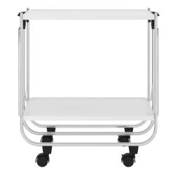 Sumi 2-Tier Bar Cart - White -Chic Furniture Shop 556 092WT 4