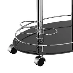 Inka 2-Tier Bar Cart - Black -Chic Furniture Shop 556 094BK 5