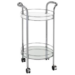 Neema 2-Tier Bar Cart - Chrome