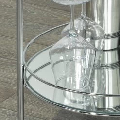 Neema 2-Tier Bar Cart - Chrome -Chic Furniture Shop 556 754CH 6