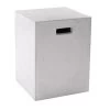 Castor Sealed Concrete End Table - White -Chic Furniture Shop 68016