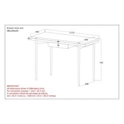 Navid Desk In Grey And Black 17 Navid Desk In Grey And Black -Chic Furniture Shop 801 380GY LD