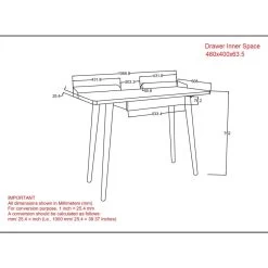 Anand Desk - Walnut -Chic Furniture Shop 801 627WAL LD