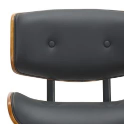 Loki Office Chair In Black And Walnut -Chic Furniture Shop 802 672BK 6