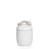 Cape White Ceramic Canister - Small -Chic Furniture Shop 902653A 2