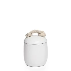 Cape White Ceramic Canister - Small