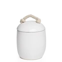 Cape White Ceramic Canister - Medium