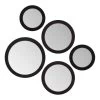 Radius Assorted 5 Piece Round Mirror Set - Black -Chic Furniture Shop 903003B 2