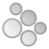 Radius Assorted 5 Piece Round Mirror Set - Silver -Chic Furniture Shop 903003C 2