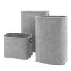 Urban Felt 3 Piece Storage Laundry Hamper Set - Light Grey -Chic Furniture Shop 903187A 2
