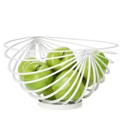 Eclipse Rib Fruit Basket - White -Chic Furniture Shop 910741AEclipseRibFruitBasetwithfruit