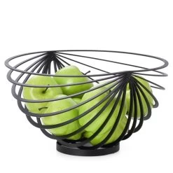 Eclipse Rib Fruit Basket - Black -Chic Furniture Shop 910741BEclipseRibFruitBasket