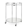 Manhattan 2 Tier Mirror Glass Serving Trolley 1 Manhattan 2 Tier Mirror Glass Serving Trolley -Chic Furniture Shop 950191 2