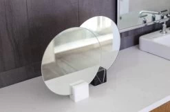 Moon Marble Mirror – Black -Chic Furniture Shop ALF 002Moon Mirrors Lifestyle 600x394 1