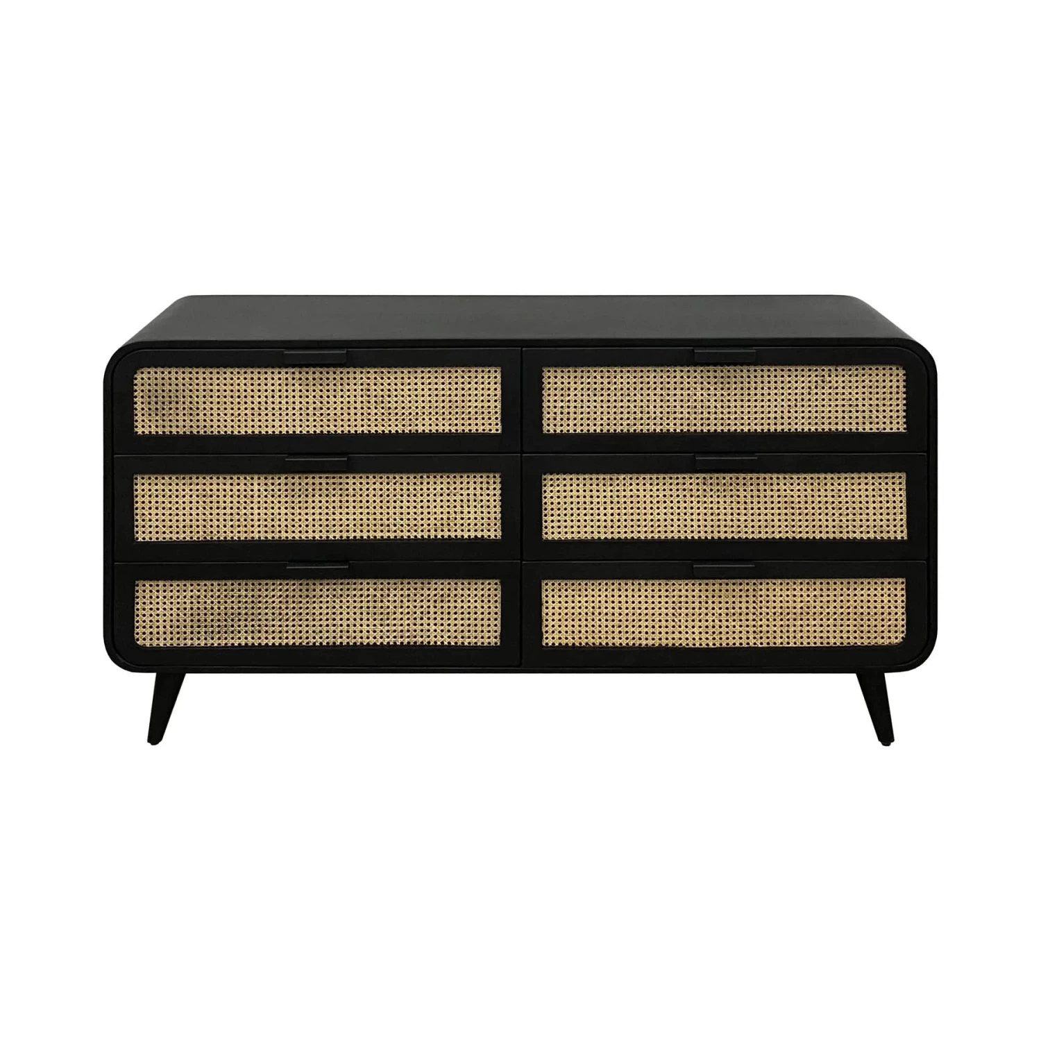 Cane Oval 6 Drawer Dresser 6 Cane Oval 6 Drawer Dresser - Image 4