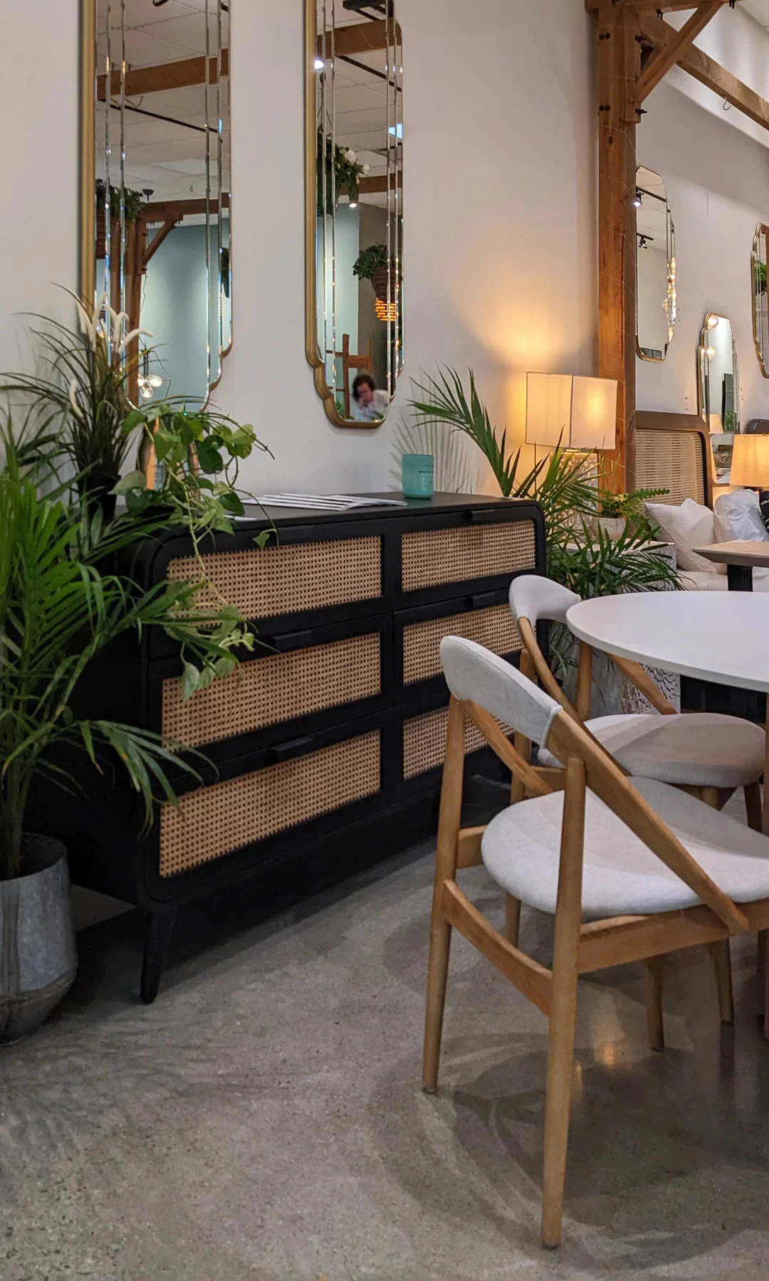 Cane Oval 6 Drawer Dresser 4 Cane Oval 6 Drawer Dresser - Image 2