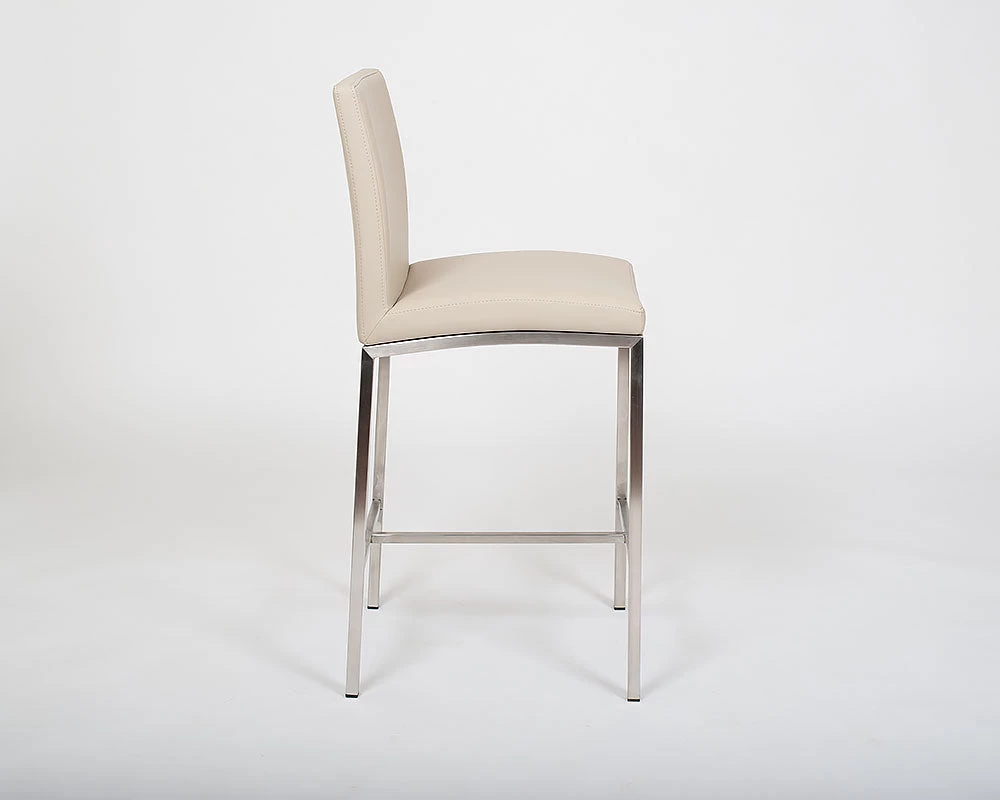 Sid Counter Stool - Taupe 6 Sid Counter Stool - Taupe - Image 4